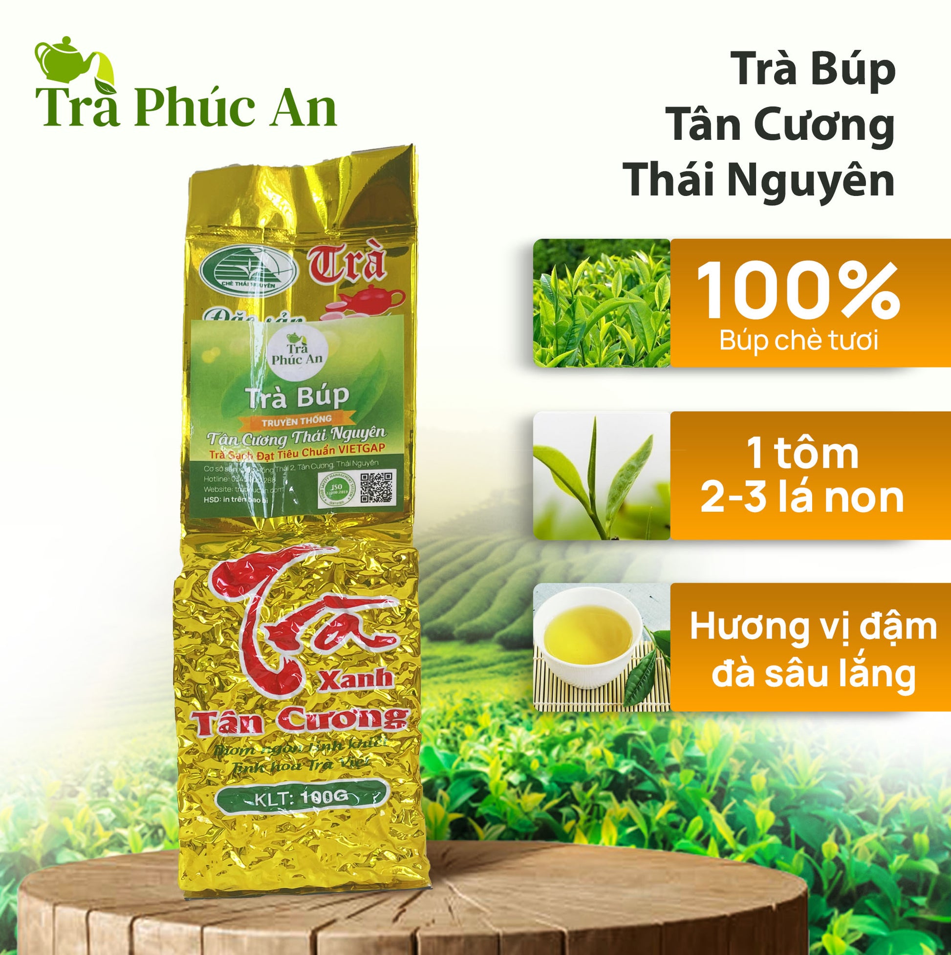 Trà Búp Tân Cương Thái Nguyên 100g