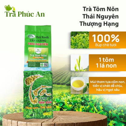 Trà tôm nõn Tân Cương Thái Nguyên hậu vị ngọt sâu